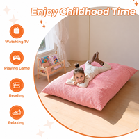 Fauteuil convertible pour enfants en forme de pouf, mousse haute densité, confortable, housse lavable, salon, jeux