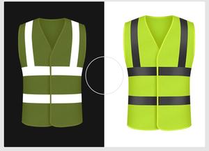 เสื้อกั๊กสะท้อนแสงสำหรับใช้ในทางที่สะอาดเสื้อกั๊กจราจรแบบติดซิปโลโก้ออกแบบได้ตามที่ต้องการ - Product Image 5