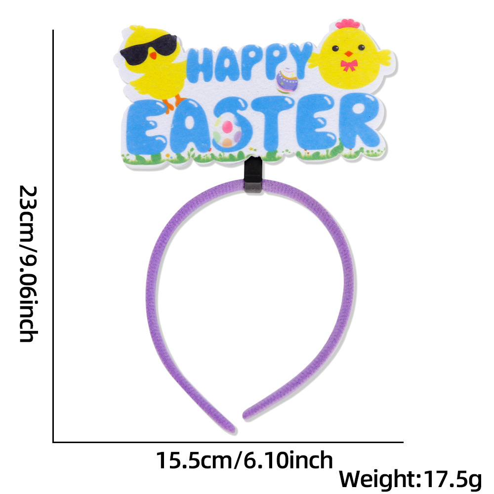 Sunglasses with chick letter - easter headband