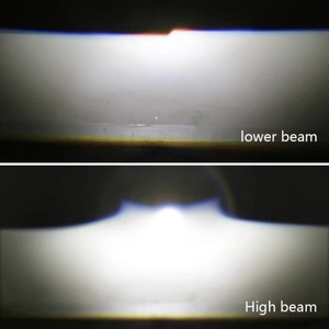 Factory New Dual Eyes Y1 High Quality 74W <b>H4</b> H7 BI LED Projector Lens Headlights Light - Product Image 6