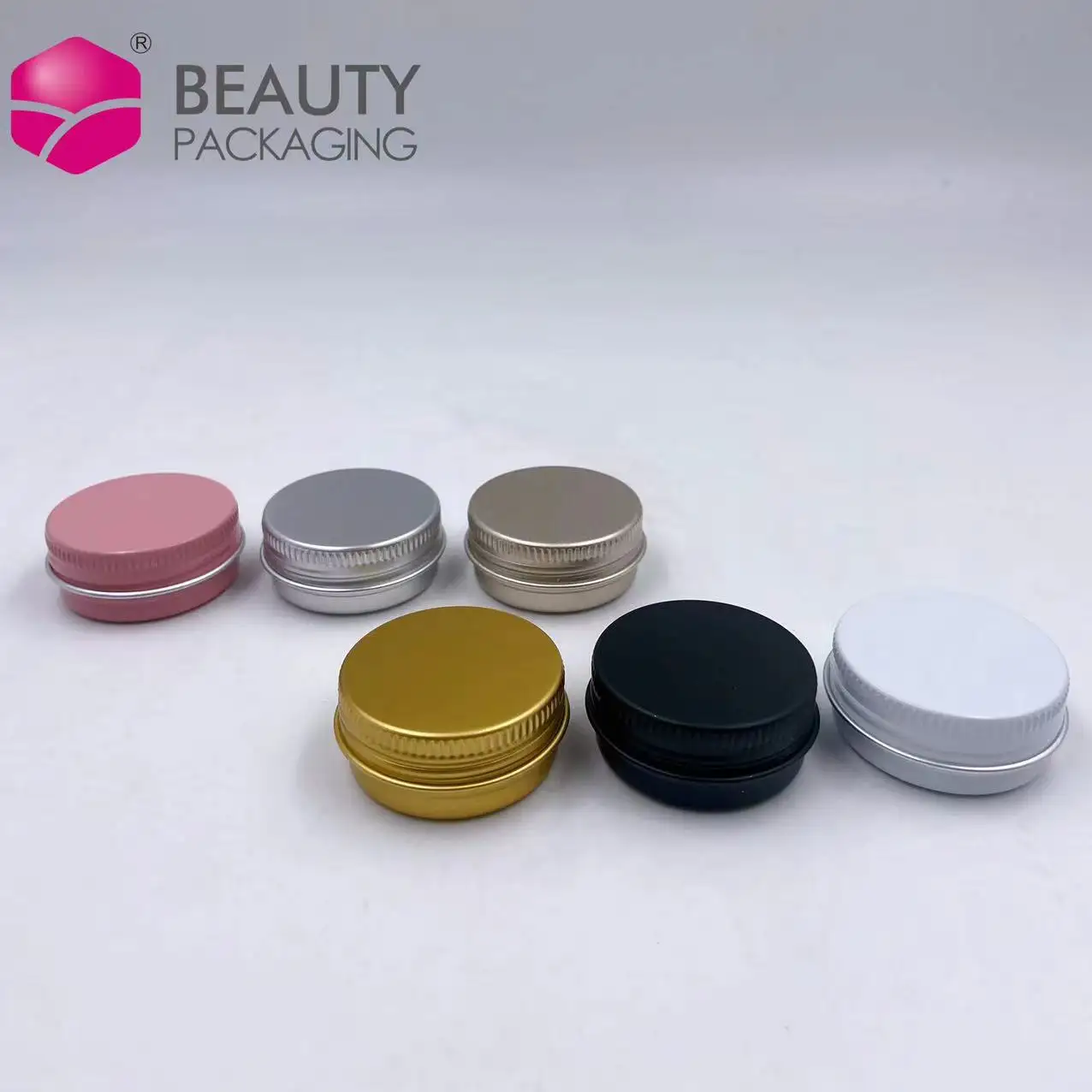 Empty Cosmetic Containers 5g 10g 15g 20g 30g 60g 100ml 200ml silver black gold metal aluminum candle jar tin can for cosmetics