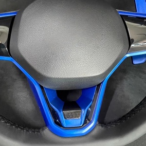 Rueda de costura negra de cuero liso perforado al por mayor para volante de coche <span class=keywords><strong>Volkswagen</strong></span> Golf 8 de bajo precio - Product Image 4