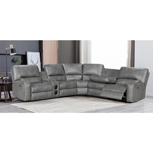 Muebles modernos para <span class=keywords><strong>el</strong></span> hogar, sillón reclinable <span class=keywords><strong>el</strong></span>éctrico de esquina seccional, en forma de sofá L, sofá modular tapizado extensible de cuero, silla Set7013 - Product Image 4