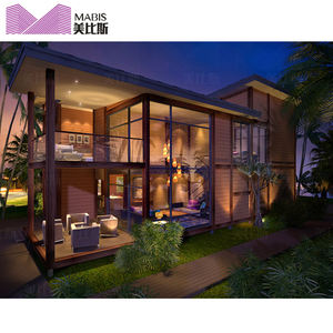 De aire de alta calidad bnb <span class=keywords><strong>alquiler</strong></span> de vivienda prefabricada beach villas de lujo prefabricadas de acero ligero villa - Product Image 2