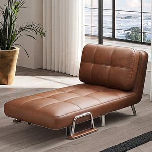 Fabrikant aanpasbare moderne lederen multifunctionele metalen opklapbare bedstoel bank metalen frame hoge-dichtheid schuim woonkamer - Product Image 5