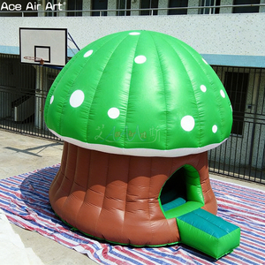 Château gonflable en forme de champignon vert pour enfants avec marchepied <span class=keywords><strong>d</strong></span>'entrée pour <span class=keywords><strong>location</strong></span> événementielle - Product Image 2