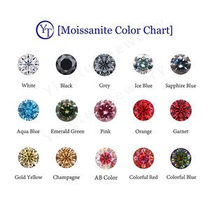 Liontin berlian Moissanite 1CT dengan 18K 14K 10K 9K emas & perak murni 925 kalung produk jimat Premium - Product Image 3