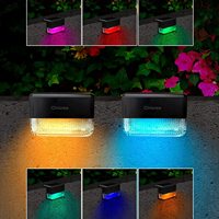 Lampe solaire murale étanche à LED pour clôture, balustrade et table, usage extérieur domestique, modèle KF03, directement de l'usine