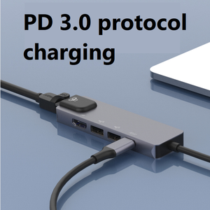 Sản xuất tại Trung Quốc <span class=keywords><strong>USB</strong></span>-C Loại C để HD HDTV 4K HD TV chuyển đổi hỗ trợ HD HDTV pd3.0 <span class=keywords><strong>USB</strong></span> RJ45 - Product Image 3