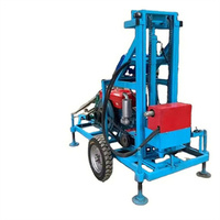 Mini-foreuse électrique portable pour puits d'eau, profondeur 100m, usage domestique, machine de forage de roche diesel pour puits d'eau