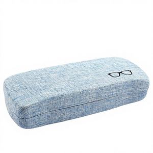 Étui à <span class=keywords><strong>lunettes</strong></span> rigide surdimensionné avec logo personnalisé, en tissu de lin coloré, boîte de protection <span class=keywords><strong>pour</strong></span> <span class=keywords><strong>lunettes</strong></span> de soleil, étui personnalisable - Product Image 5