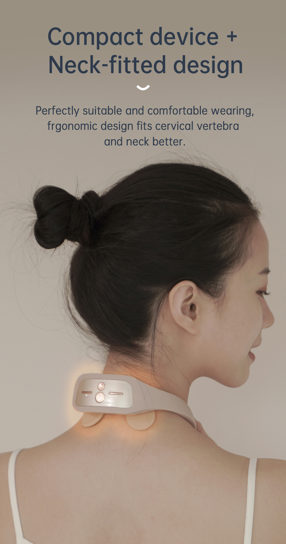 Relaxing Led Thermal Deep Tissue 4D Shiatsu Electric Manual Neck And Shoulder Lifting Music Pillow Massager With Heat
