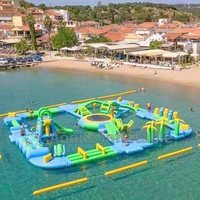 Parc aquatique gonflable Parcours d'obstacles aquatiques Équipement de sports nautiques à vendre