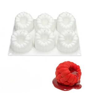 Khoang <span class=keywords><strong>Raspberry</strong></span> Mousse Silicone Khuôn Pháp Phong Cách Mâm Xôi Hình Dạng Cho Trái Cây Sô Cô La Món Tráng Miệng Bánh Trang Trí Công Cụ Bakeware - Product Image 1