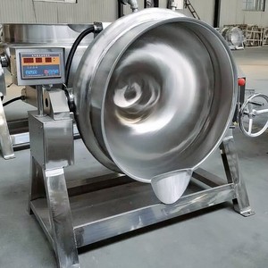 200L 500L điện hơi nước nóng thực phẩm nước sốt trộn nấu ăn nồi Máy Mayonnaise cà chua nước sốt cà chua dán trái cây mứt trọng ấm đun nước - Product Image 2