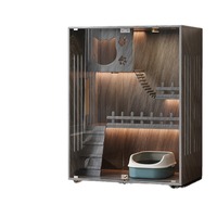 Vente en gros usine : Villa d'escalade pour chat de luxe, multi-niveaux, pour intérieur, très grande avec espace libre, lits et cages pour animaux de compagnie