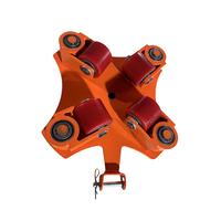 Carretilla de Plataforma con Ruedas de Acero Inoxidable de Alta Calidad JINGEER, Capacidad de Carga de 6-24t, Ruedas de Acero Aleado con Material de PU