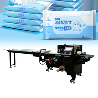 SZ-350 Horizontale Automatische Flowpack-Verpackungsmaschine 30-120 Beutel/min Lebensmittel-Beutel-Verpackung Folienversiegelung Feuchttücher-Verpackungsmaschine