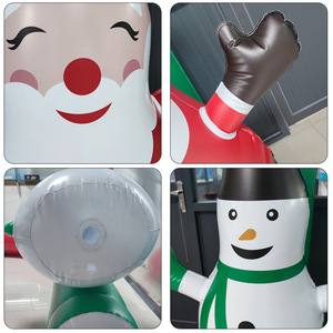 Inflatable Christmas Arch 280x85cm With Santa And Snowman Outdoor Yard Decoration For Holiday Festival Decorations - Product Image 4