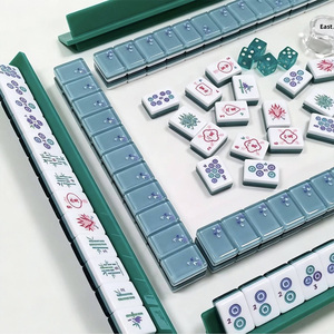 160 Tiles Butterfly Crystal Mahjong Tiles Set American Waterproof Acrylic Modern Design Mahjong For <b>Entertainment</b> - Product Image 6
