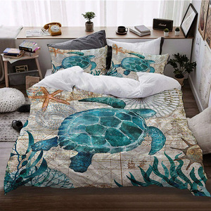 Kids Whale & Dolphin Bedding Set - Twin Size Fitted Sheet & Pillow Sham, Underwater Marine Life Theme