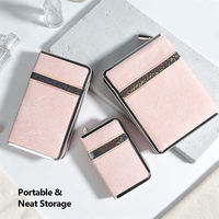 Kit de soin des ongles professionnel en acier inoxydable pour hommes, ensemble de coupe-ongles pour les doigts et les orteils, kit de manucure avec sac de voyage luxueux