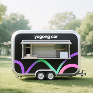 Ý tưởng sản phẩm mới cà phê Trailer phục vụ giỏ hàng thức ăn đường phố xe tải đầy đủ trang bị thực phẩm xe tải Hot Dog thực phẩm Trailer - Product Image 4