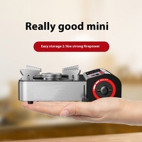 Mini cuisinière à gaz magnétique à carte Portable avec fonction coupe-vent pour cuisiner et voyager petit poêle en acier domestique extérieur