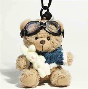 2025 baru lucu perhiasan beruang mewah liontin Barang Batch kunci rantai boneka pecinta boneka Whosale liontin gantungan kunci - Product Image 4