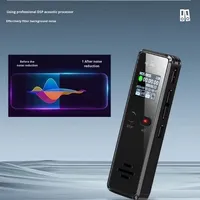 Enregistreur vocal numérique à activation vocale, lecteur MP3, appareil d'enregistrement audio WAV, connecteur Type-C/USB 2.0, matériau plastique