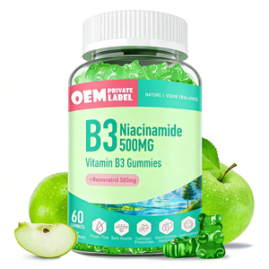 อาหารเสริมนิโคตินาไมด์ OEM สูตรเฉพาะ วิตามินบี3 เรสเวอราทรอล ปราศจากน้ำตาล ช่วยชะลอวัย สำหรับผู้ใหญ่ เสริมสร้างเซลล์ - Product Image 1