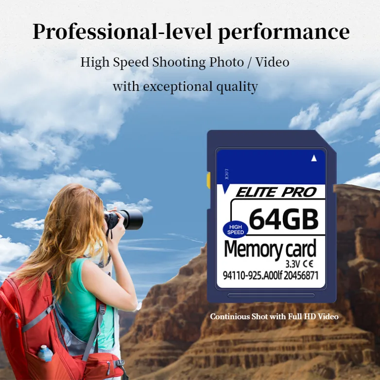 Venda quente Cartão de Memória Sd 90 M/S 170 M/S Uhs 3 U3 Grande Cartão SD 16gb 32gb 128gb 256g 512GB PRO Uso Para Câmera 4k Vídeo