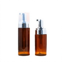 Flacon Distributeur de Savon Liquide Cosmétique en PET Transparent avec Pompe Moussante 100ml 120ml 150ml 200ml 250ml