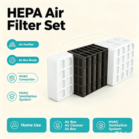 Filter Udara Kotak Efisiensi Tinggi Baru, Filter Pembersih Udara HEPA Karbon Aktif yang Dapat Diganti, Pengganti Filter Udara HEPA H13 ODM OEM