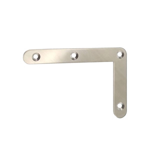 Support d'angle en forme de L en acier inoxydable 90x60x1,5 mm, connecteur de quincaillerie durable pour table, chaise, support de caisse en bois - Product Image 1