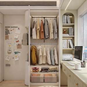 Armario y Cama Convertible Moderno Estilo Tatami con Puertas Shaker para Dormitorio, Organizador de Ropa de Madera Maciza Duradero y Espacio de Almacenamiento - Product Image 3