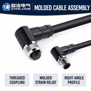 <span class=keywords><strong>Cable</strong></span> de Extensión Moldeado M12 Macho a Hembra o Hembra a Hembra de 2, 3, 4, 5, <span class=keywords><strong>6</strong></span>, 8, 12 Pines, Conector M12 IP67 - Product Image 6