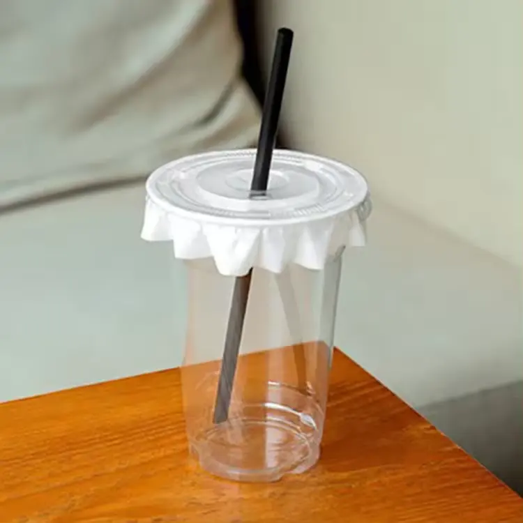 Fabricant OEM de gobelets recyclables avec logo en PET, gobelets à dessert en plastique transparent et jetables depuis 8 ans, boîtes à pop-corn