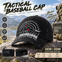 Casquette de baseball personnalisée avec logo, motif léopard camouflage, effet vieilli, protection solaire, faible MOQ, broderie personnalisée, 100% coton, réglable, sport