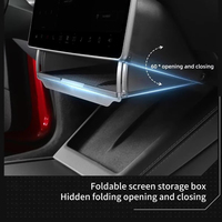 Plateau de rangement inférieur pour écran pour Tesla New Model Y Juniper 2025, boîte de rangement cachée pour console centrale, accessoires intérieurs de voiture