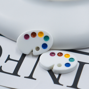 Mini paleta de colores DIY nevera funda de teléfono pegatina resina parte posterior plana superficie convexa para Navidad Día de San Valentín artesanías - Product Image 5