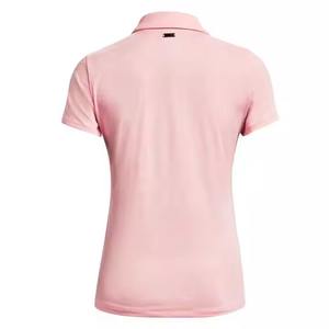 Camiseta Polo Rosa Claro para Mujer, Algodón Suave, Cómoda, Manga Corta, Informal, Transpirable, Cuello Clásico, para Uso Diario - Product Image 4