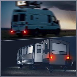 Kit de feux arrière de <span class=keywords><strong>remorque</strong></span> LED sans fil magnétique, feux de <span class=keywords><strong>remorque</strong></span> sans fil pour remorquage, kit de feux arrière LED universels rechargeables - Product Image 2
