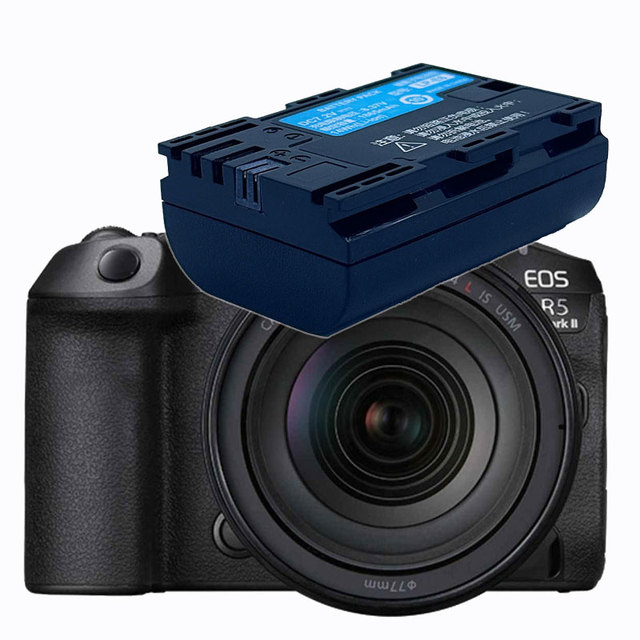 Camera Replacement Battery 7.2v 1865mAh LP-E6 LP-E6N LP-E6NH LP-E6P Batera for Canon EOS R5 Mark II R5 R6 R7 R5D II III IV 6D II