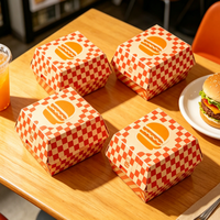 Cajas de Hamburguesas de Papel Kraft Longyi Personalizadas con Relieve y Materiales Reciclados, de Shandong, con Logotipo Personalizado
