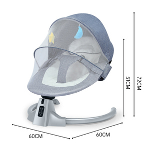 <span class=keywords><strong>Silla</strong></span> Mecedora Eléctrica Moderna y Portátil para Bebés con Control Remoto, Cuna Automática para Bebés - Product Image 6