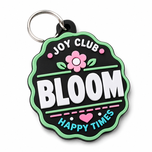 Eco-Friendly Embossed Soft Thicken Rubber Key Chain Letter Pattern Pvc <b>Keychain</b> Irregular Shape Pvc <b>Keychain</b> <b>Custom</b> Logo - Product Image 1