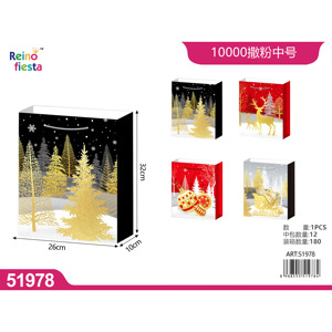 Sacchetti regalo di natale di Design festivo medio per articoli per feste - Product Image 1