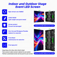 Pantalla LED a Todo Color, Legible Bajo la Luz Solar, Video Wall HD IP65 Resistente al Agua para Interiores/Exteriores, Garantía de 5 Años, Pantalla para Conciertos y Bodas