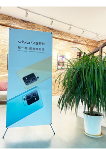 Expositor de Vinilo Tipo <span class=keywords><strong>X</strong></span> Estilo Coreano <span class=keywords><strong>80x180</strong></span> Azul para Exteriores, Vertical, Resistente a la Intemperie, Soporte Independiente para Pósteres - Product Image 6